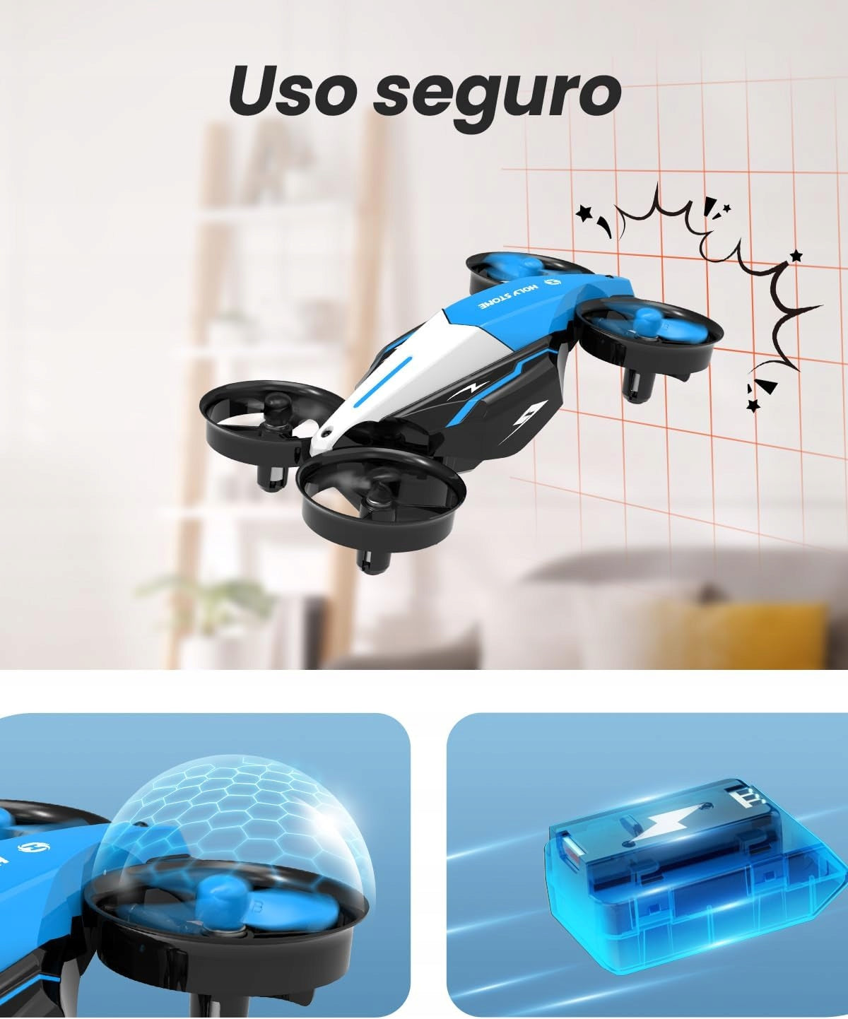 Holy Stone HS210F Mini Drone for Kids, 2 in 1 RC Quadcopter Packaging status original