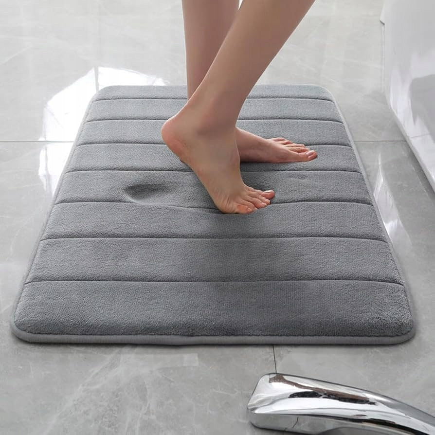 Homaxy Memory Foam Non-Slip Absorbent Grey 41 x 61 cm Manufacturer code 4MMQ