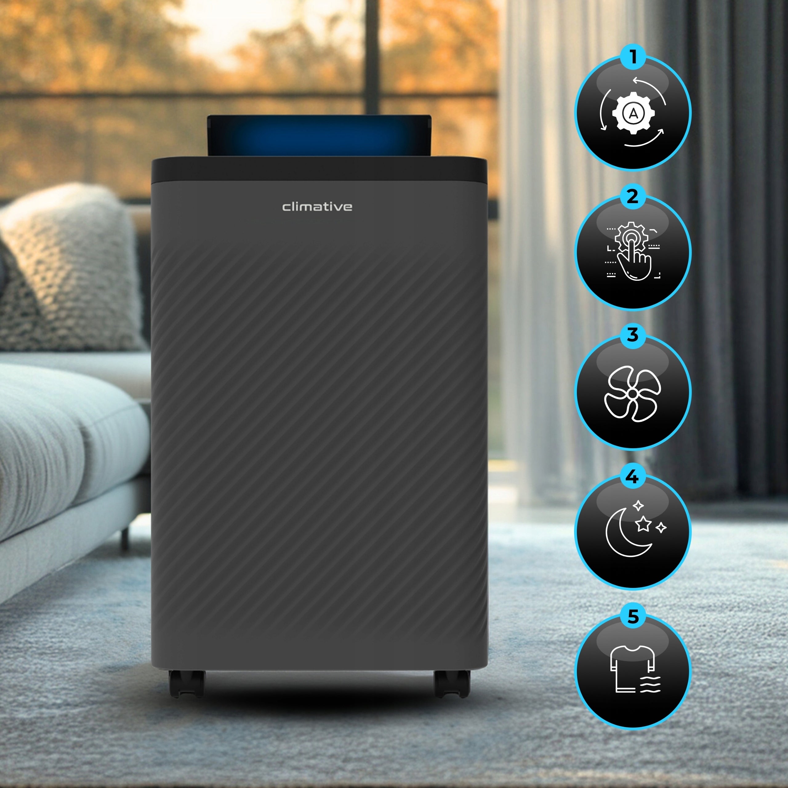 Home Dehumidifier 24L WiFi +UV +SMART + Nexi Allergy Filter Medical device no