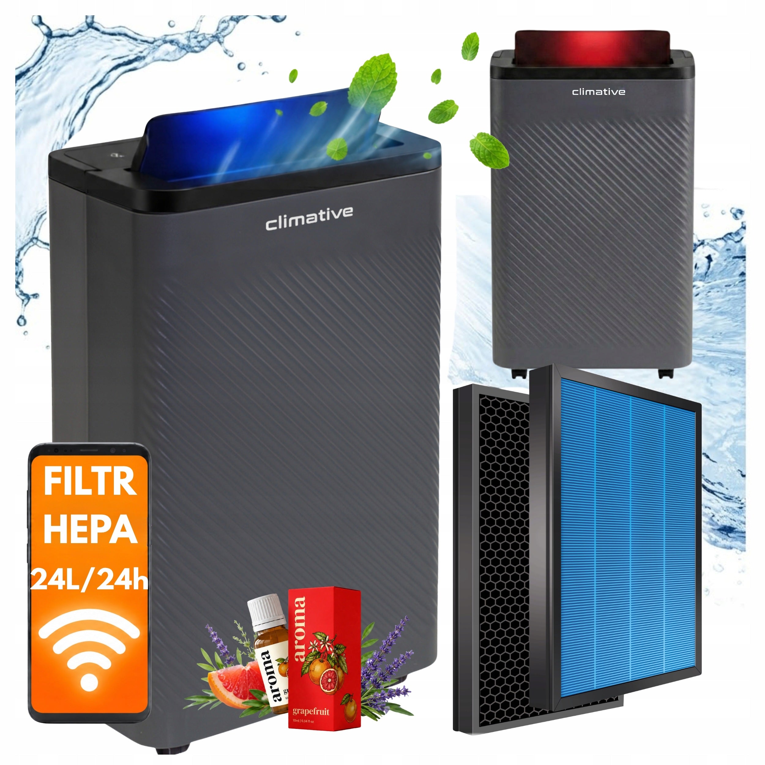 Home Dehumidifier 24L WiFi +UV +SMART + Nexi Allergy Filter