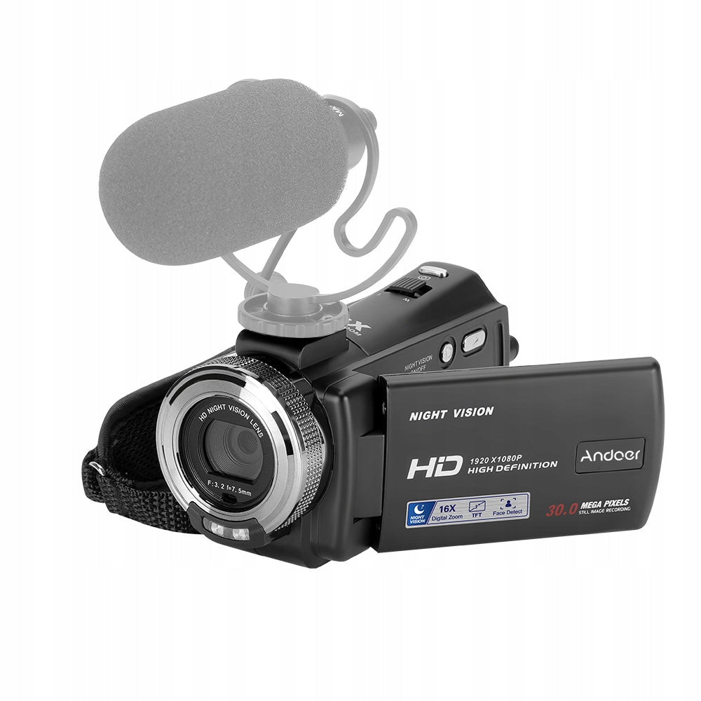 Home Digital DV Camera Andoer V12 1080P Full HD Batteries included no