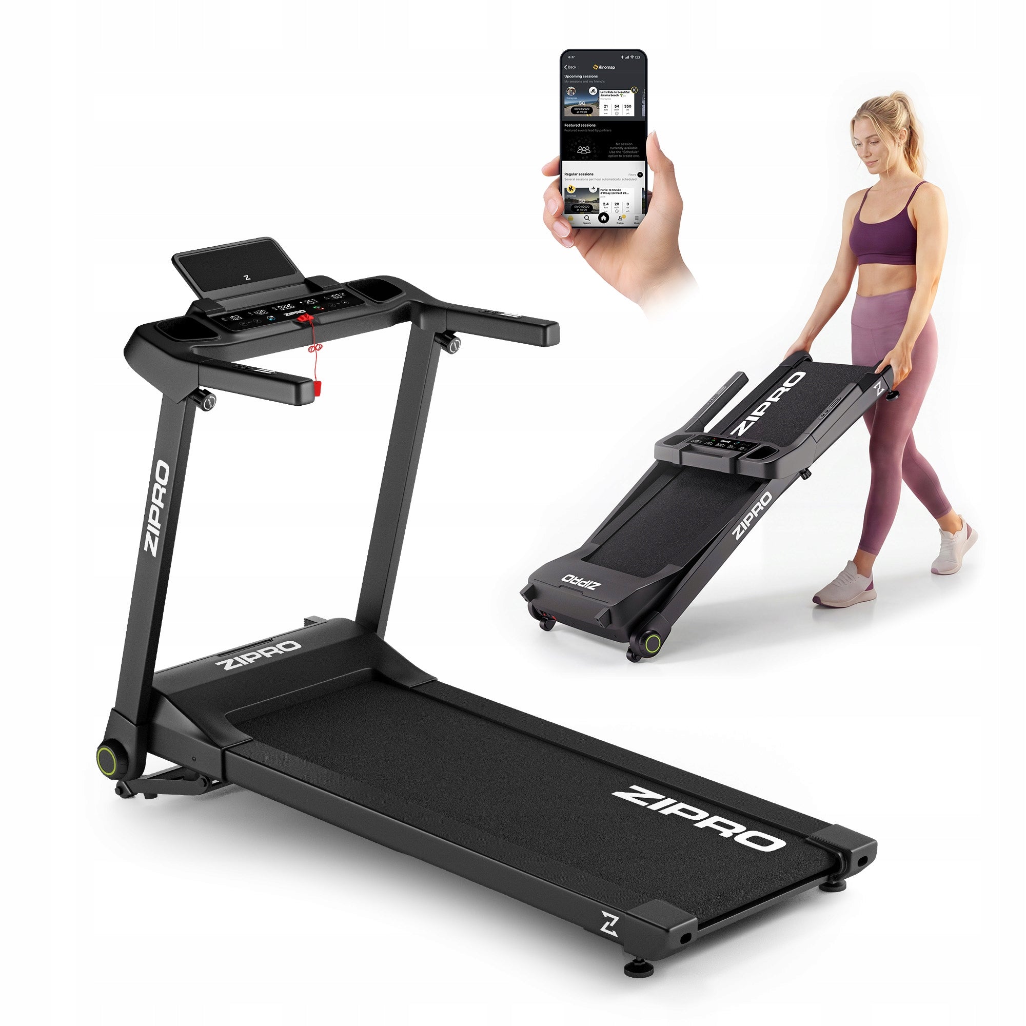 Home Electric Training Treadmill Foldable for Running Zipro Ramble