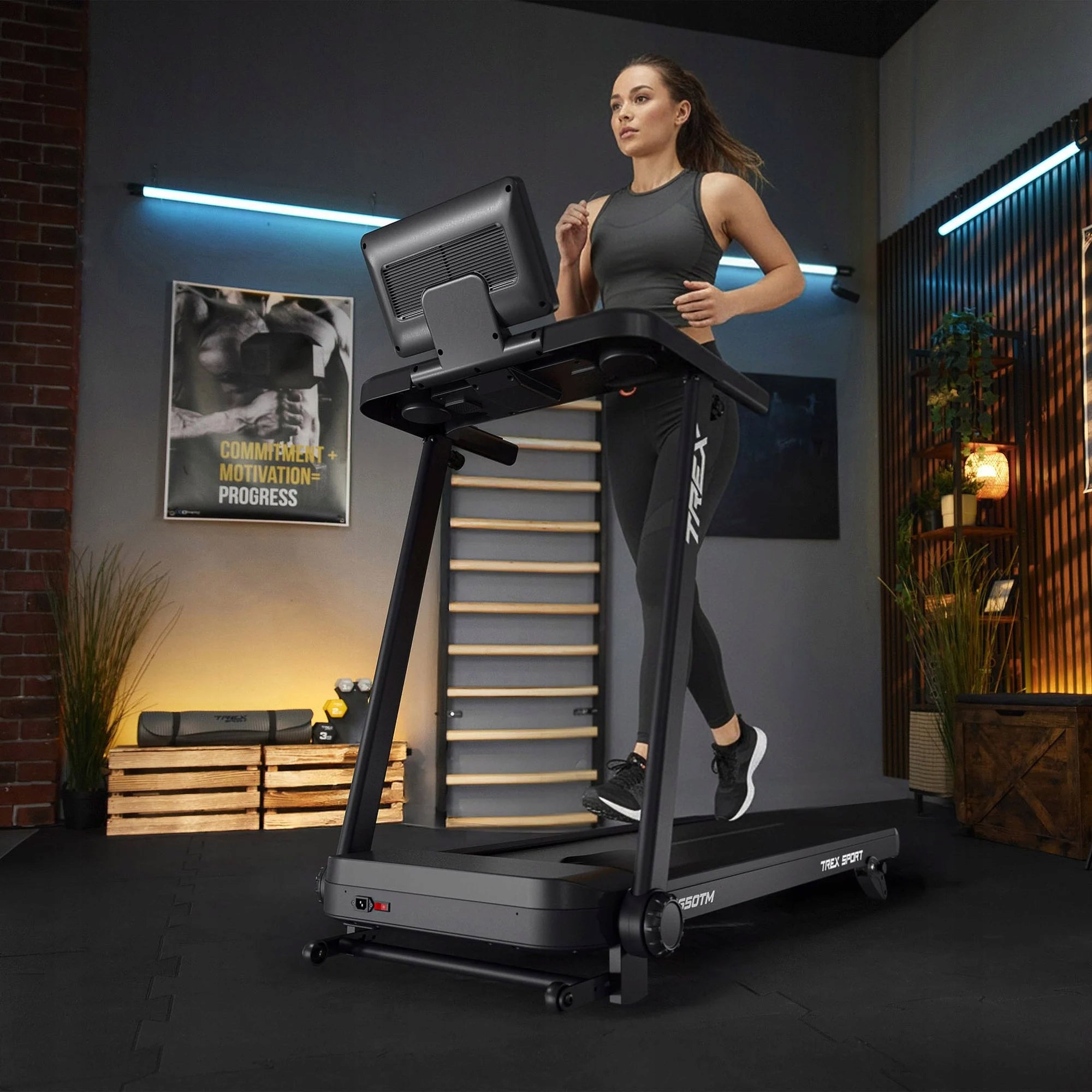 Home Electric Treadmill Folding Adjustable Angle 15KM/H POKET TREX SPORT Model other