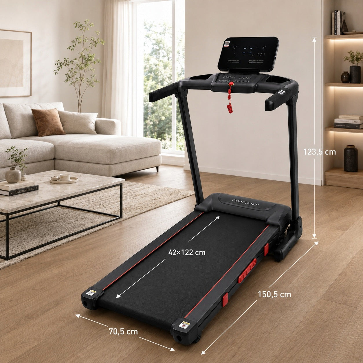 Home Electric Treadmill Folding Corciano Belt Slope Shock Absorption Model other