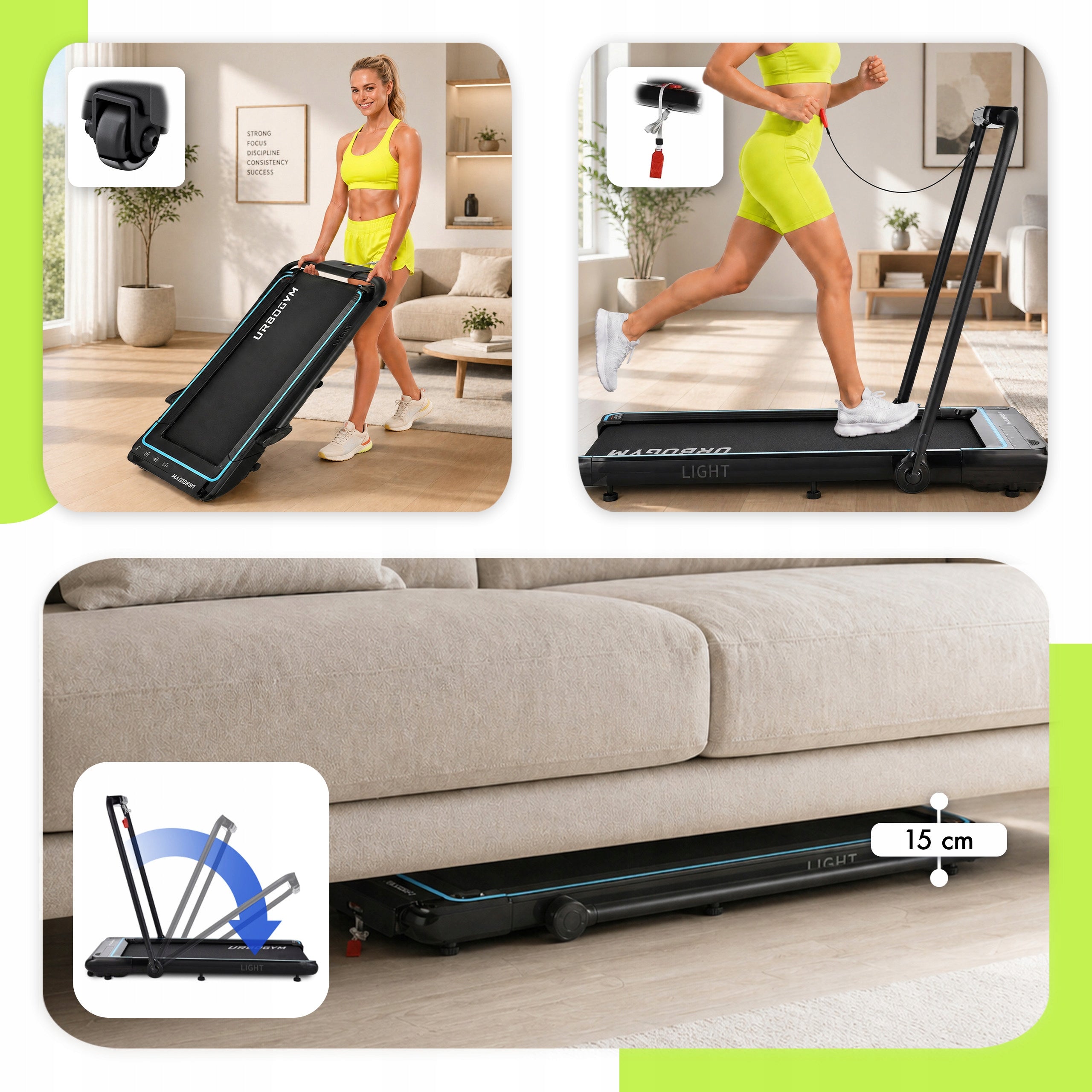 Home Electric Treadmill Folding For Walking Running 12KM/H LIGHT Manufacturer code LIGHT