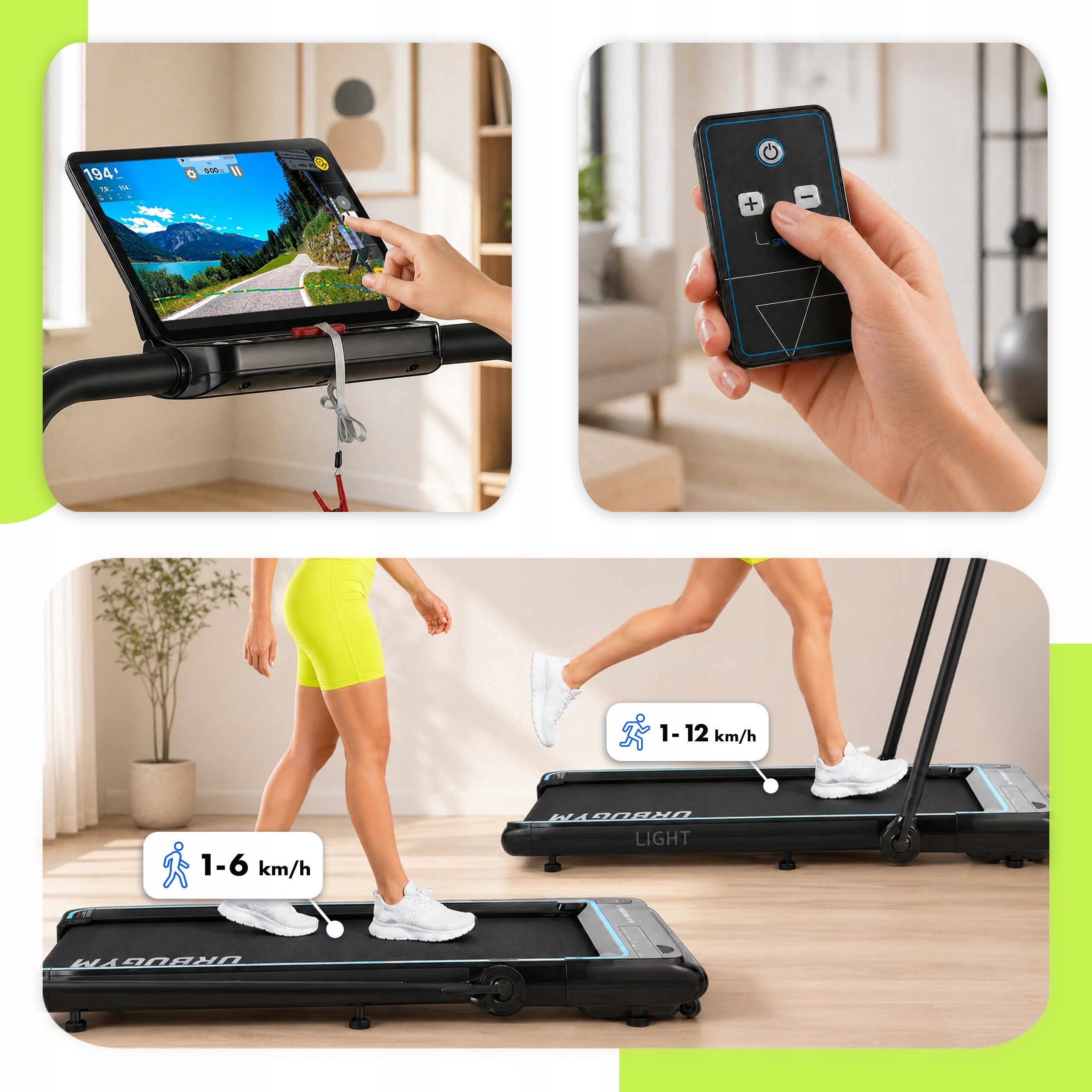 Home Electric Treadmill Folding For Walking Running 12KM/H LIGHT Packaging status original