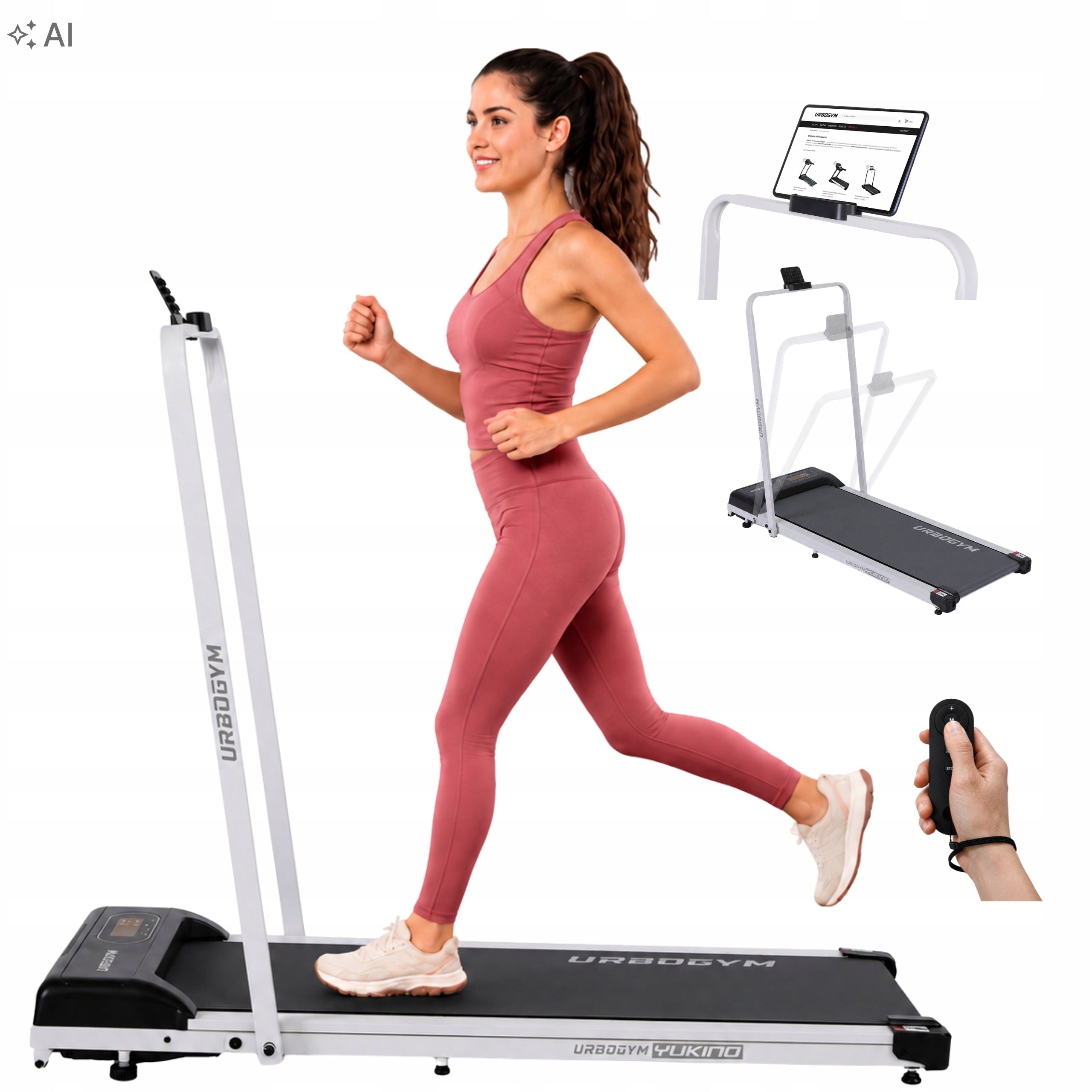Home Electric Treadmill Folding For Walking Under Desk Up to 110kg Yukino
