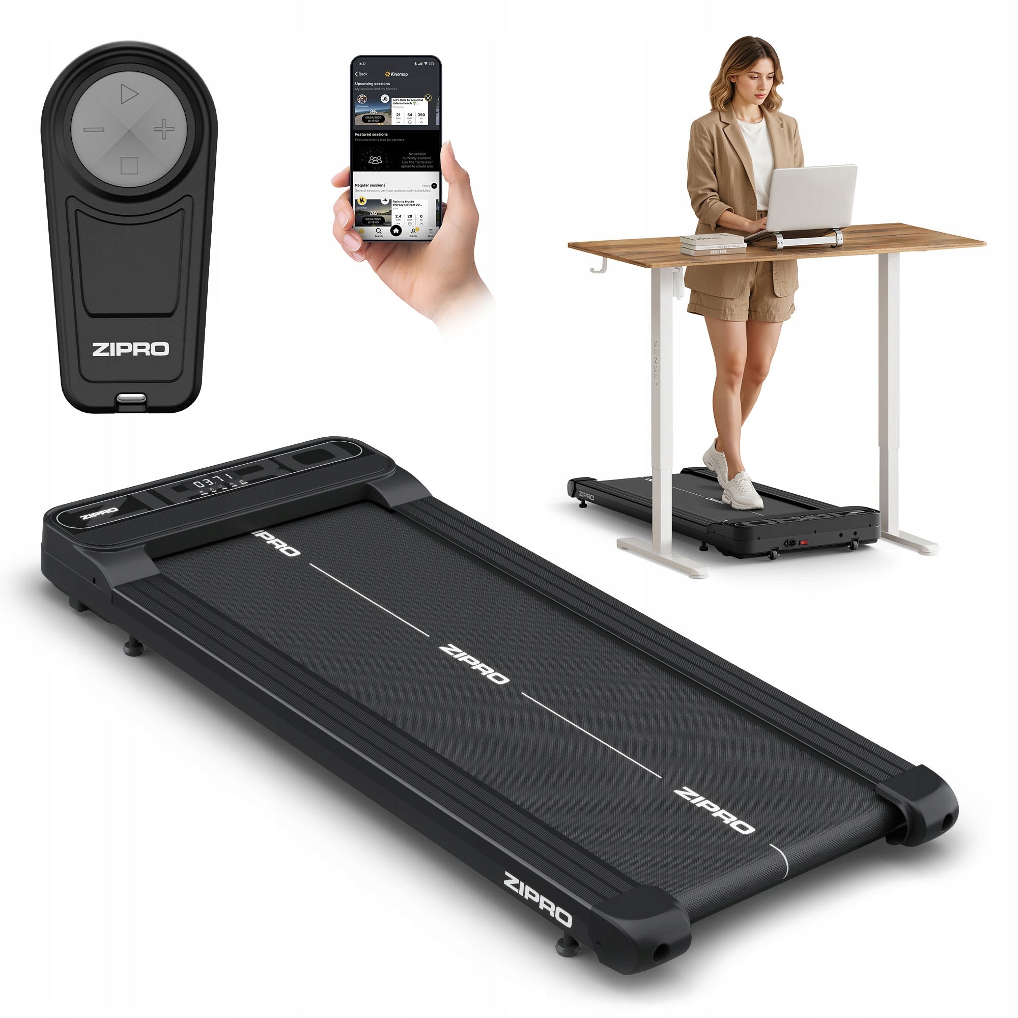 Home Electric Treadmill for Walking Under Desk Bed Zipro Catwalk