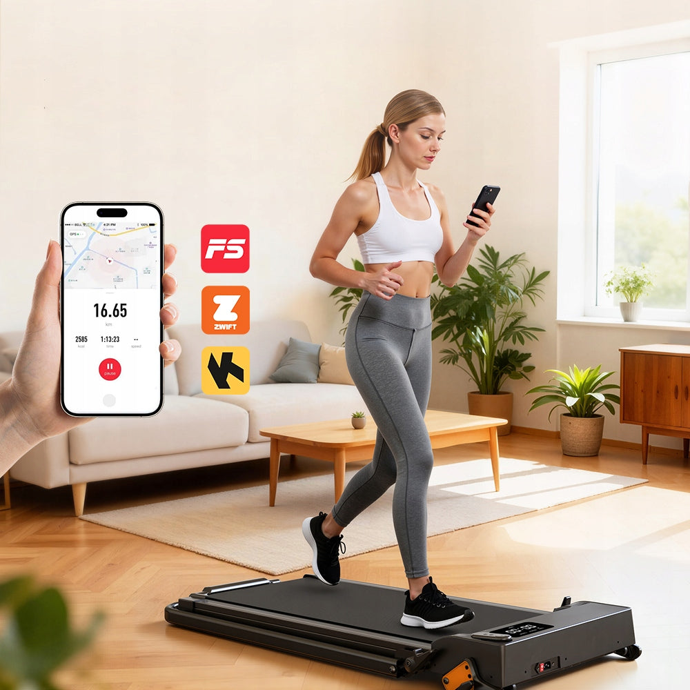 Home Electric Treadmill with app 12km/h LARGE DISPLAY QUIET up to 6° smart Packaging status original