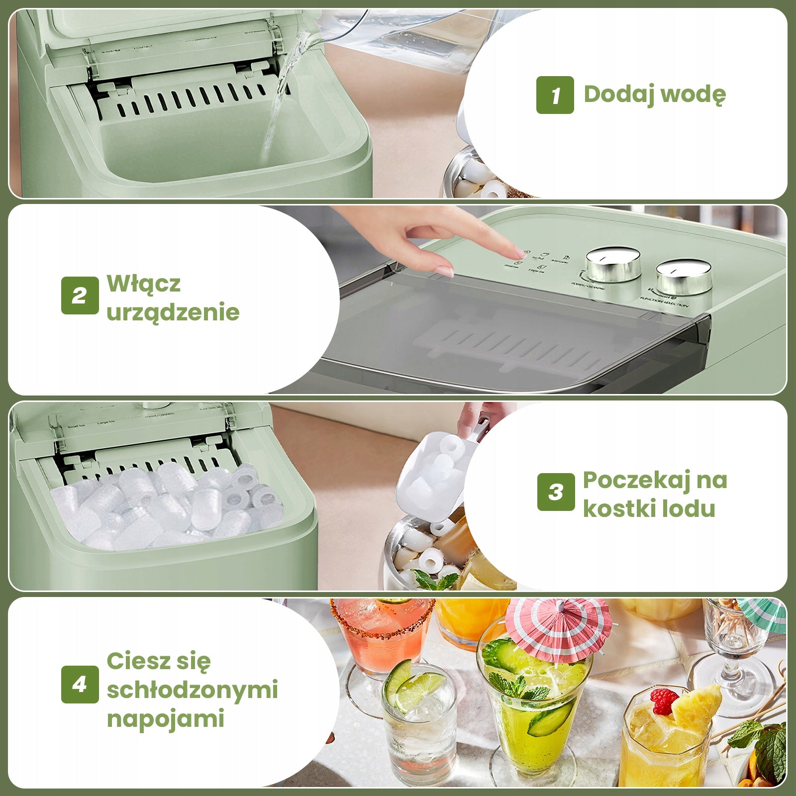 Home Ice Maker Fast Ice Machine 12kg/24h Self Cleaning Brand no brand