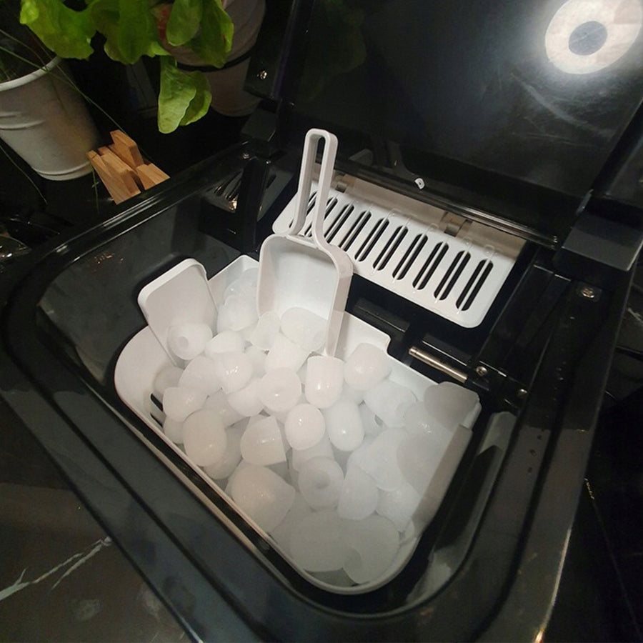 Home Ice Maker Ice Cube Machine 12kg/24h Ice Distributor 2.2l Dominant color silver/gray