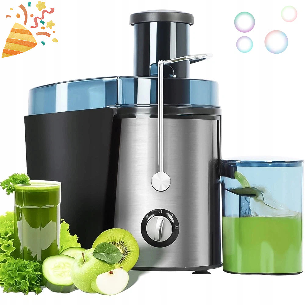 Home Juicer 1000W 2 Speeds Home Juicer 500ml Silver Packaging status original