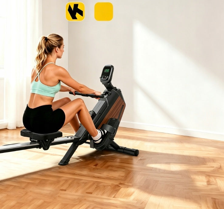 Home Magnetic Rowing Machine, Quiet Home Fitness Equipment Packaging status original