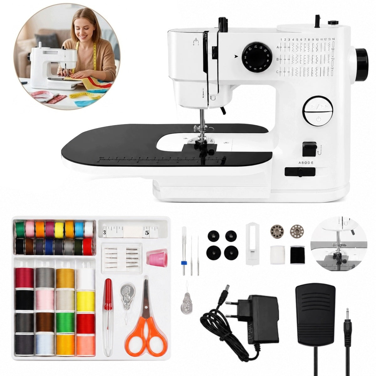 Home Mechanical Sewing Machine Easy for Kids – Mini