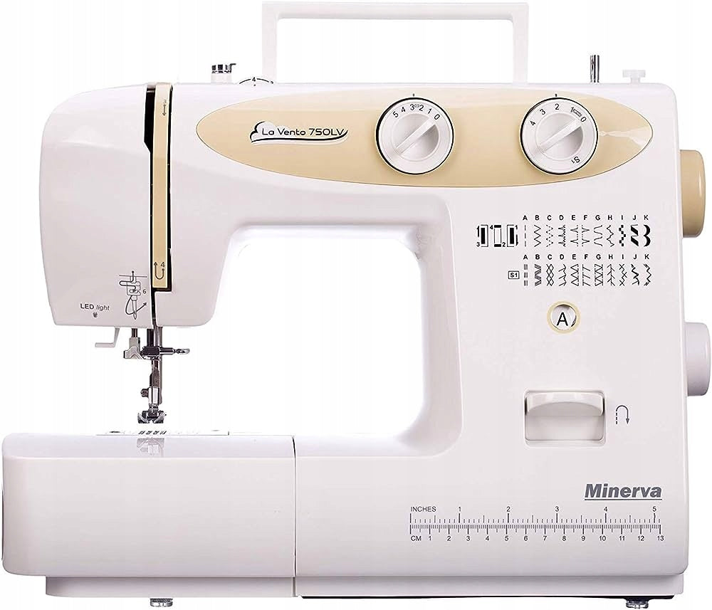 Home Mechanical Sewing Machine Strong 23 Stitches Minerva LaVento 750LV