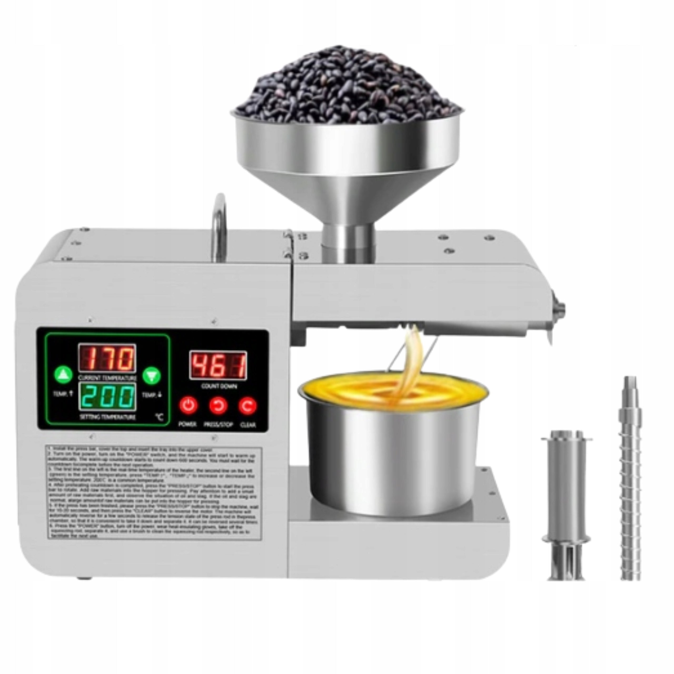 Home Oil Piston Machine 600W Oil Press