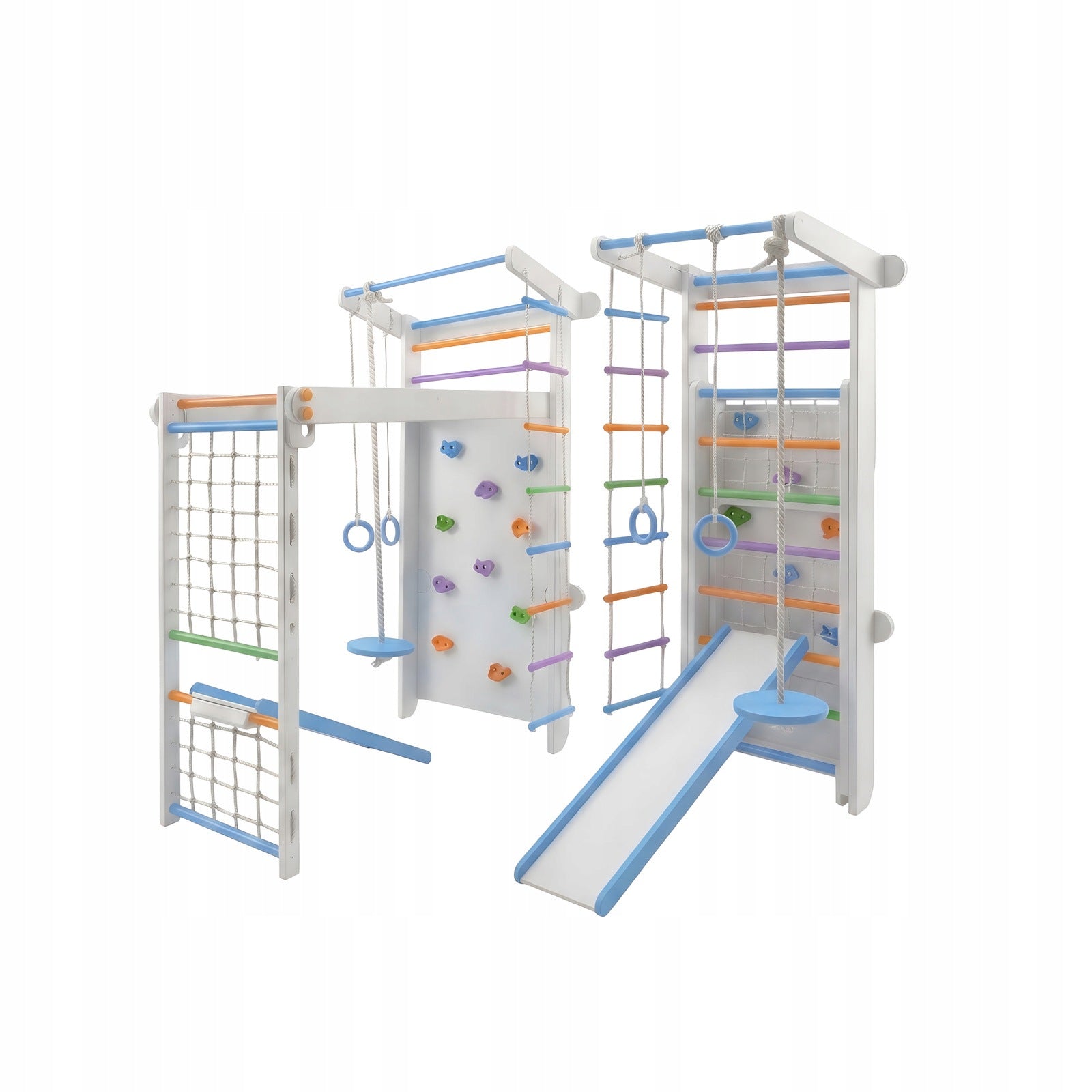 Home Playground Ladder Champion Plus white and colorful
