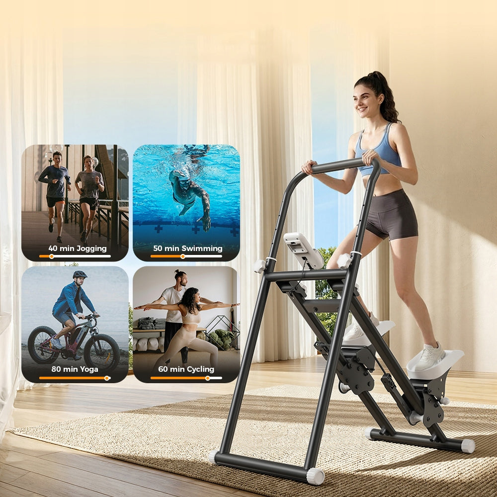 Home STEPPER Folding with lcd Adjustable up to 100KG for 180cm Workout at home Maximum user weight 100 kg
