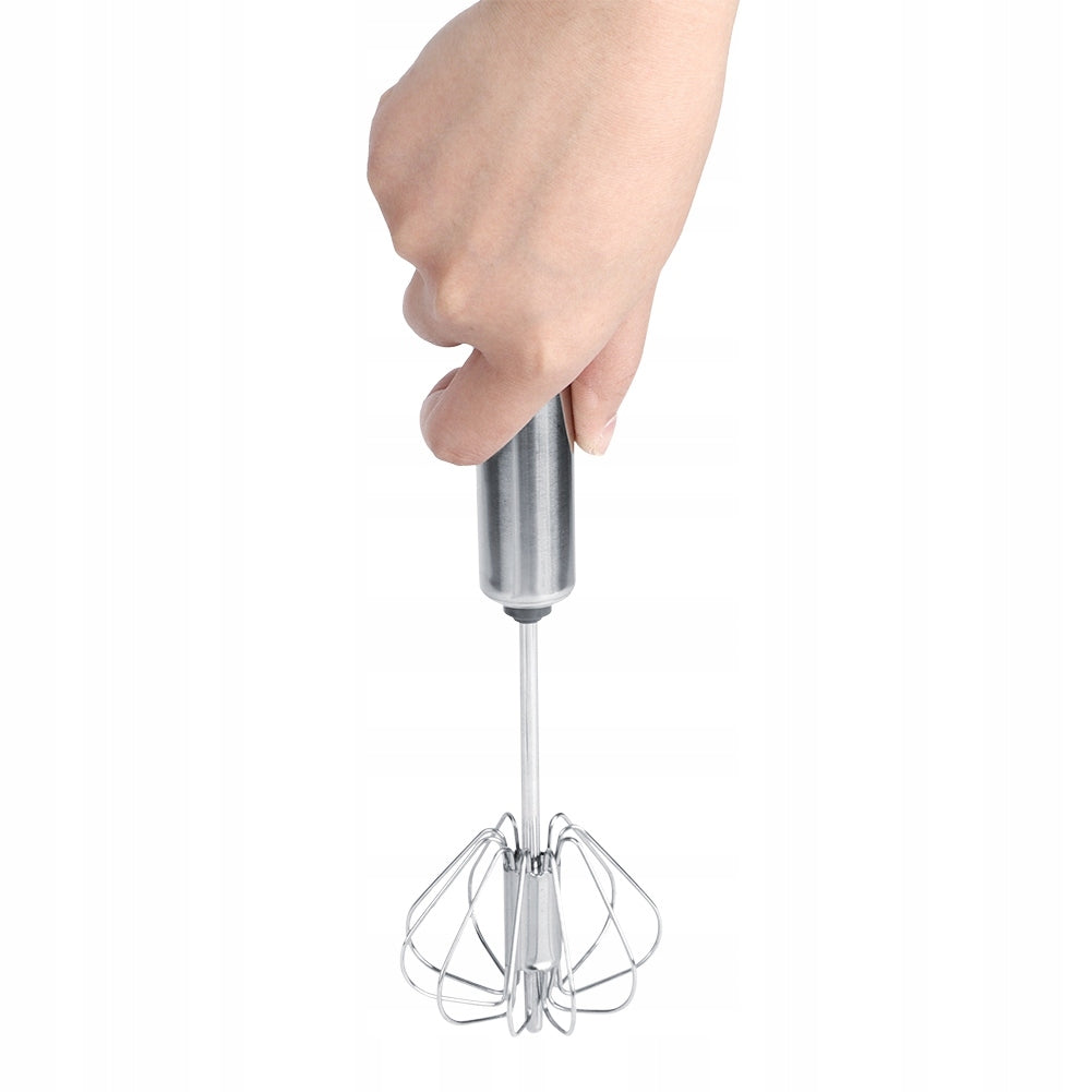 Home Semi-Automatic Stainless Steel Egg Beater Mixer for Dominant color clear