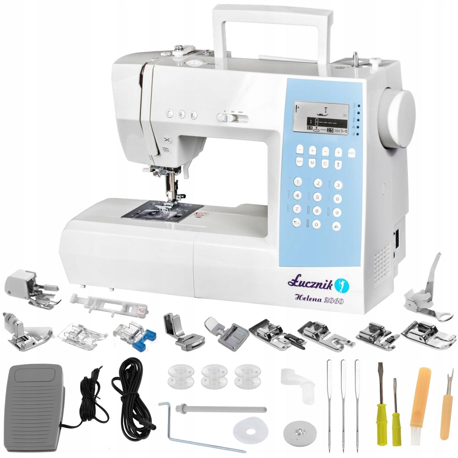 Home Sewing Machine Computer Electronic Łucznik Helena 2060