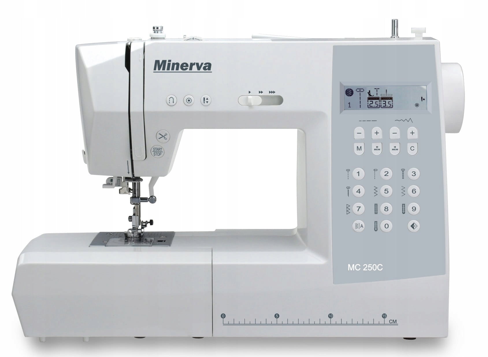 Home Sewing Machine Minerva MC250C 197 stitches