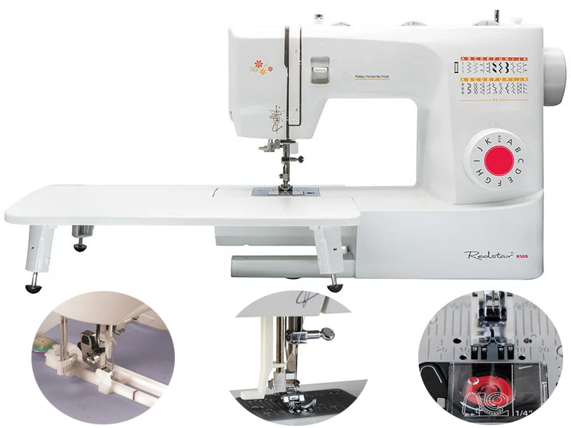 Home Sewing Machine with Rotary Gripper REDSTAR R30S + Table