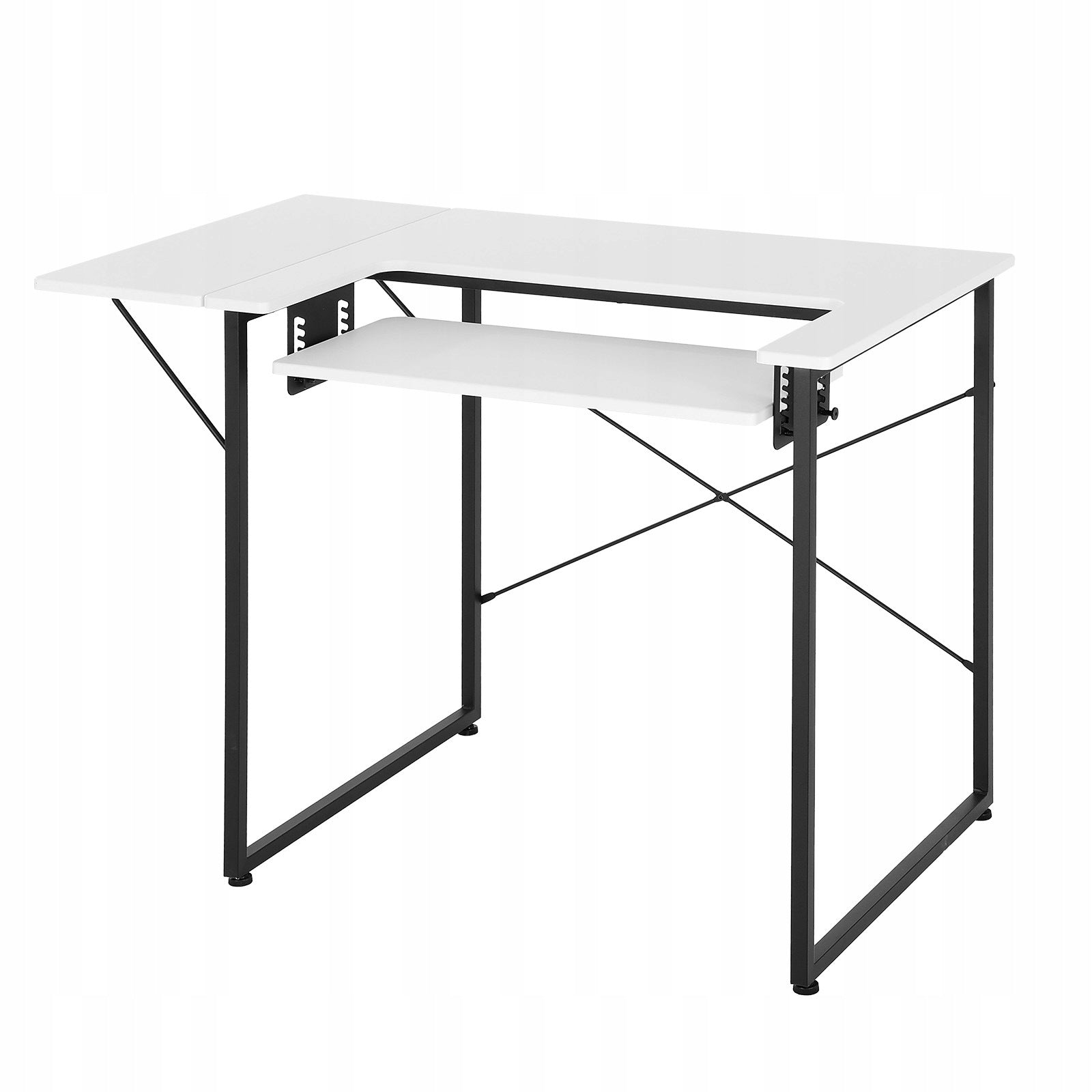 Home Sewing Table with Folding Top and Lifting Platform White Brand Vevor