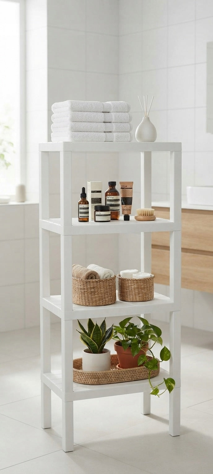 Home Shelving Unit Tatay 4 Shelves 100 cm For Bathroom Kitchen Laundry Manufacturer code 4481001