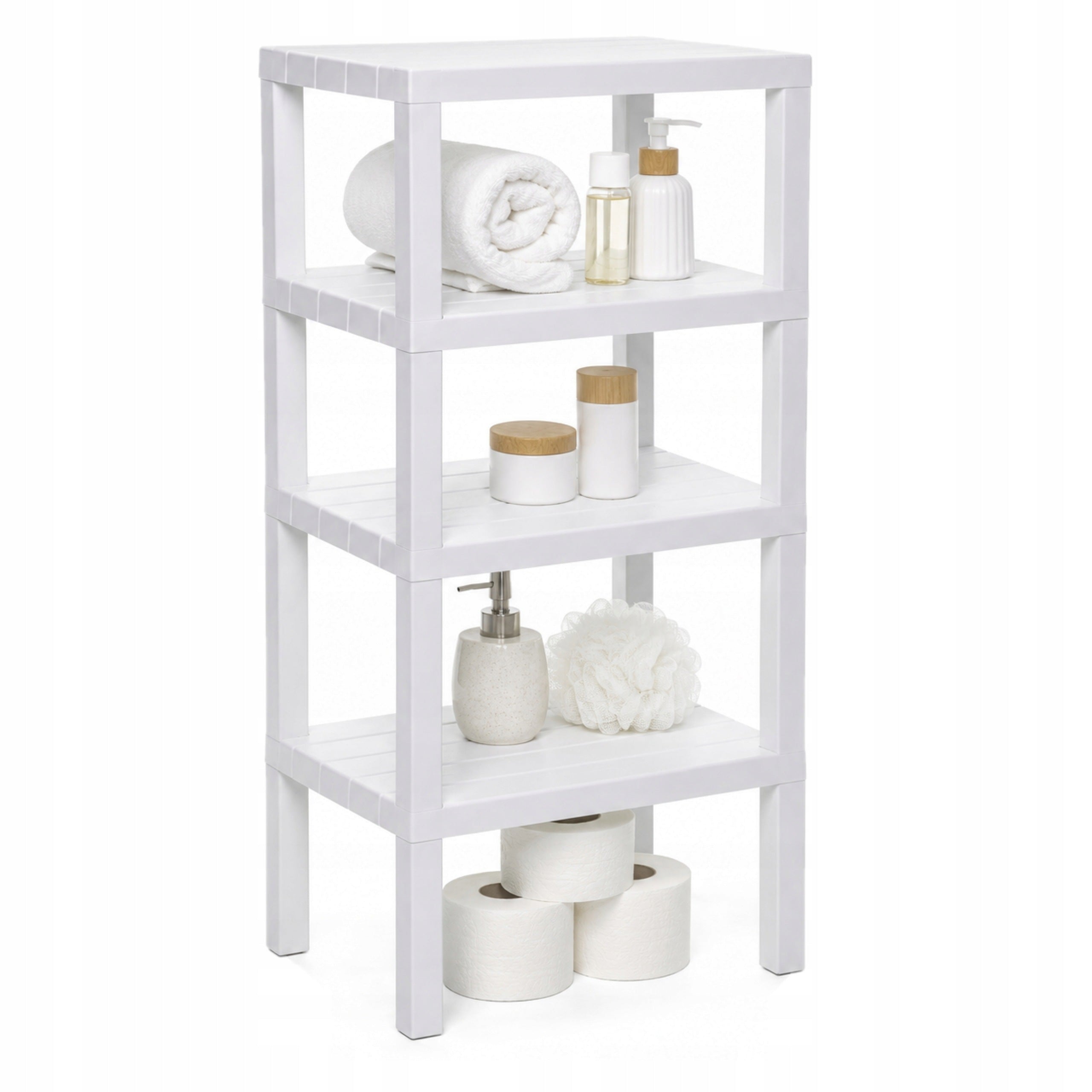 Home Shelving Unit Tatay 4 Shelves 100 cm For Bathroom Kitchen Laundry