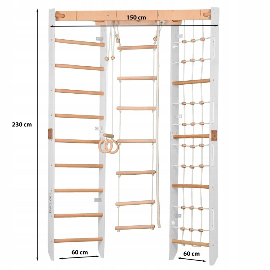 Home Sports Square Wooden Gymnastic Ladder Mesh Packaging status original