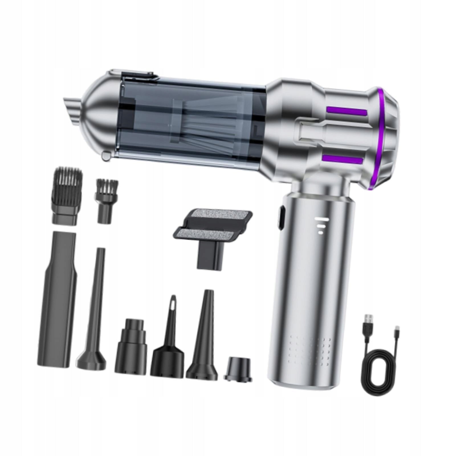 Home Vacuum Cleaner Versatile Compact Lightweight Aluminum Silver Purple Brand no brand