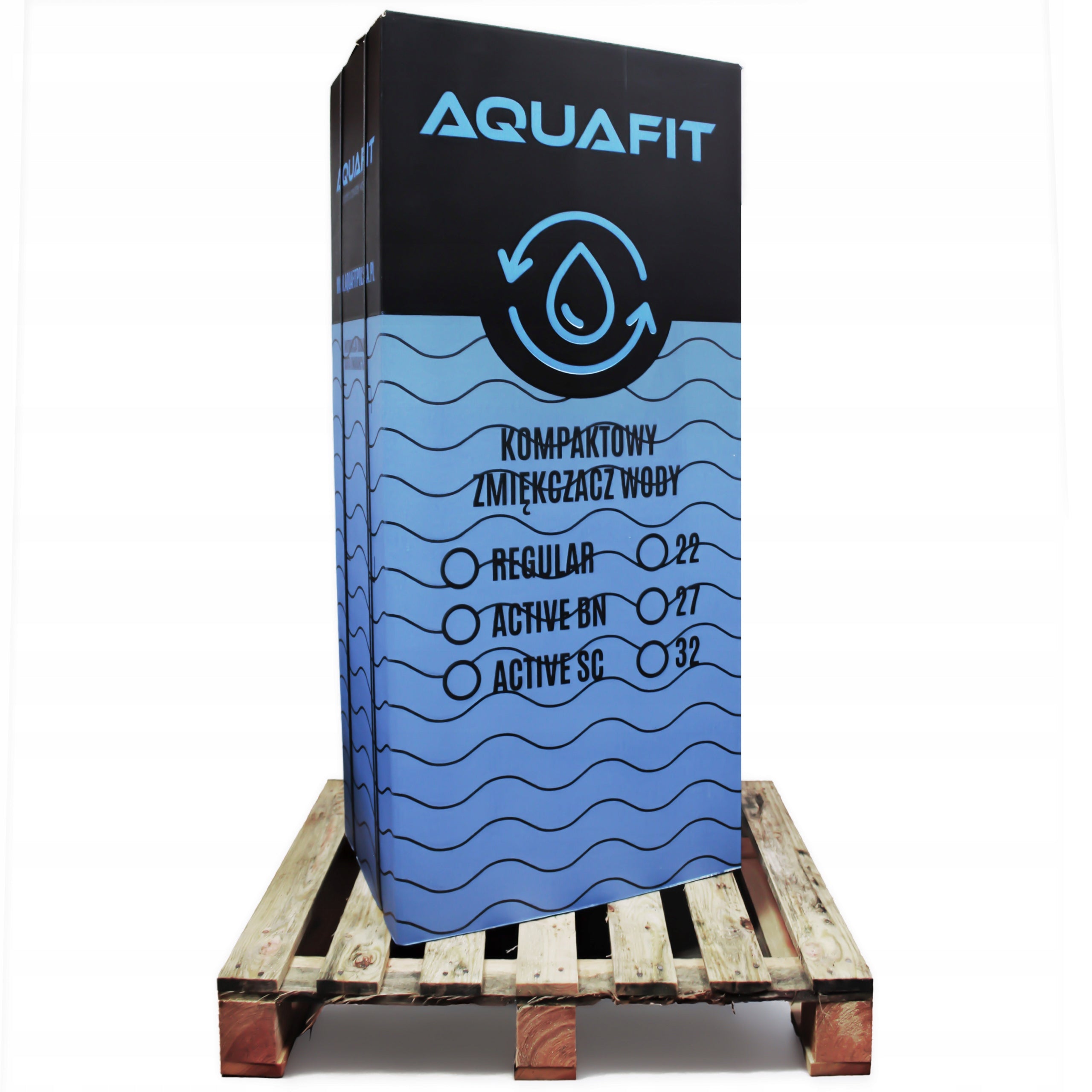 Home Water Softener AQUAFIT Active 32 Water Treatment Station Grey Capacity 32 l
