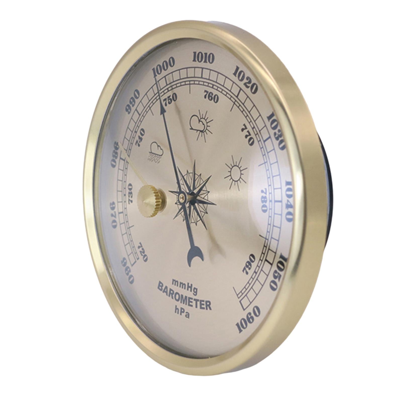 Home Weather Station Wall Decor, Metal Frame Barometer, Thermometer and