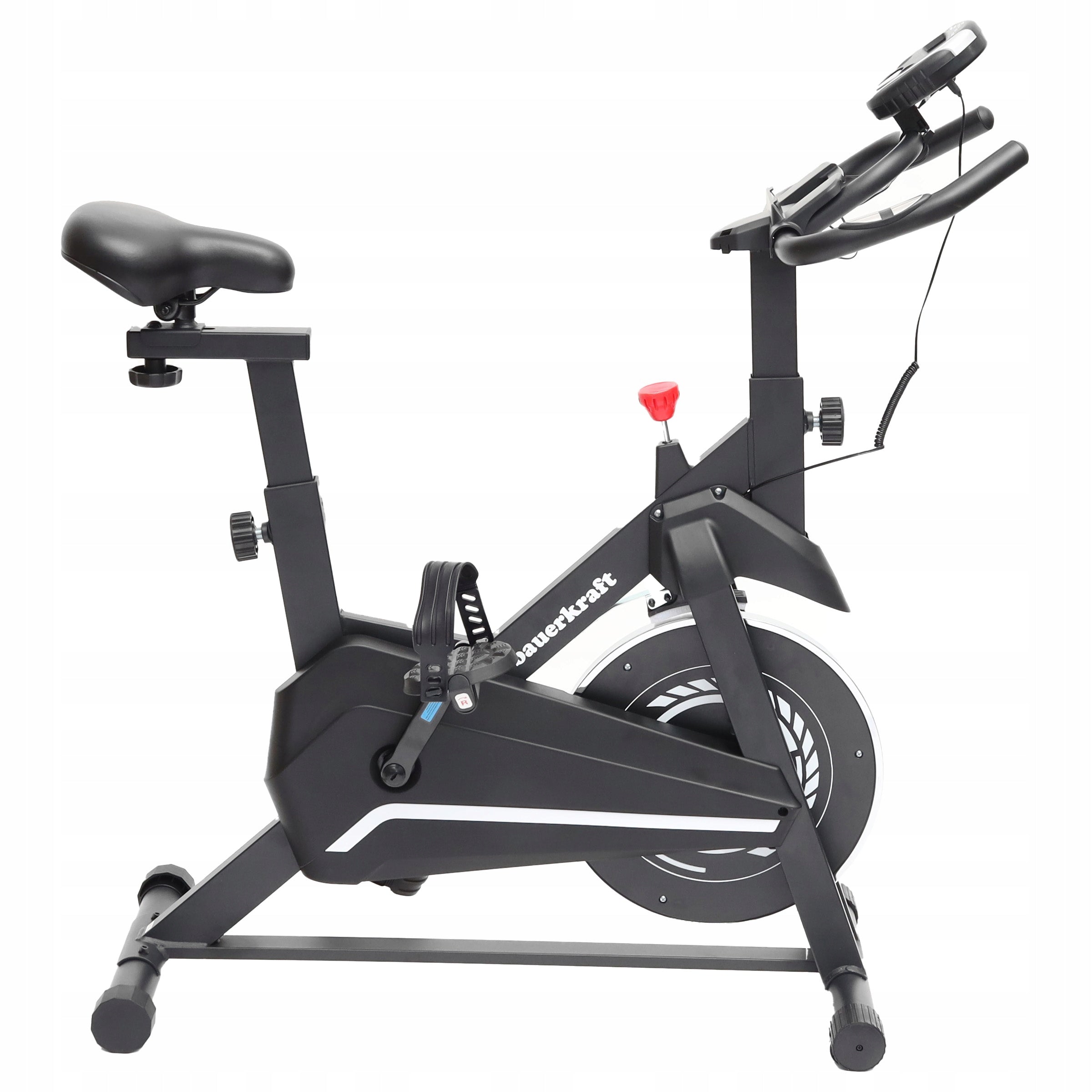 Home cardio exercise bike stationary flywheel 4kg black and white Manufacturer code H-543