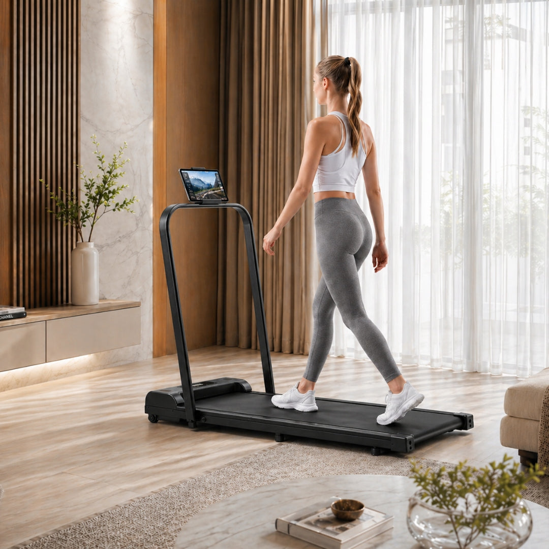Home electric treadmill 1-10 km/h under bed stand LARGE DISPLAY Packaging status original