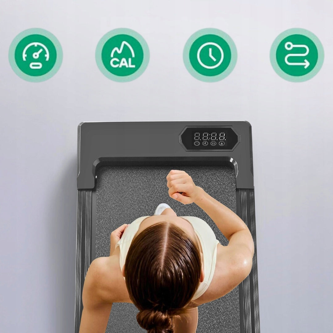 Home electric treadmill 1-8 km/h under the bed LARGE DISPLAY Brand Sevico