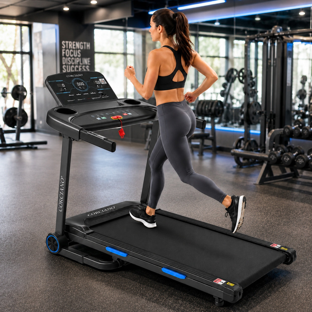 Home electric treadmill Lagos 120kg Application 16km/h Corciano Model Lagos