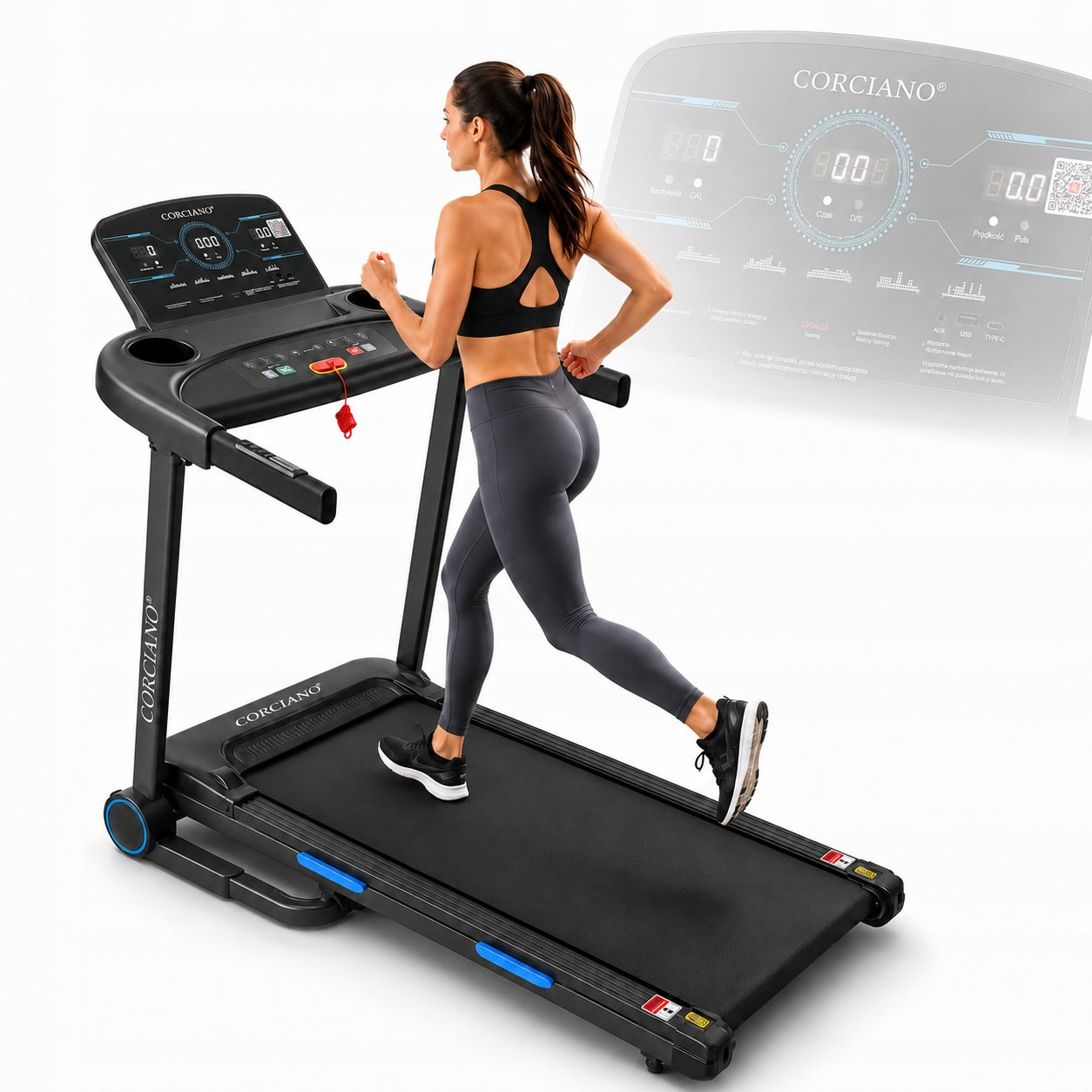 Home electric treadmill Lagos 120kg Application 16km/h Corciano