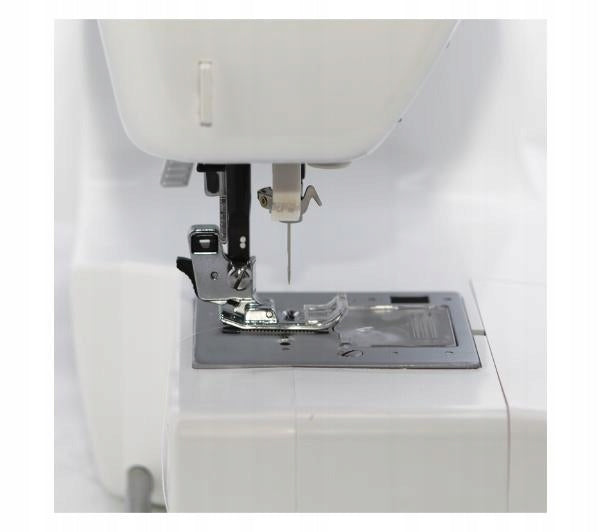 Home sewing machine 99 programs Łucznik Malwina 2070 Sewing features embroidery hemming quilting hem sewing repairing backstitching decorative sewing sewing of elastic fabrics rubber sewing sewing zips edge finishing