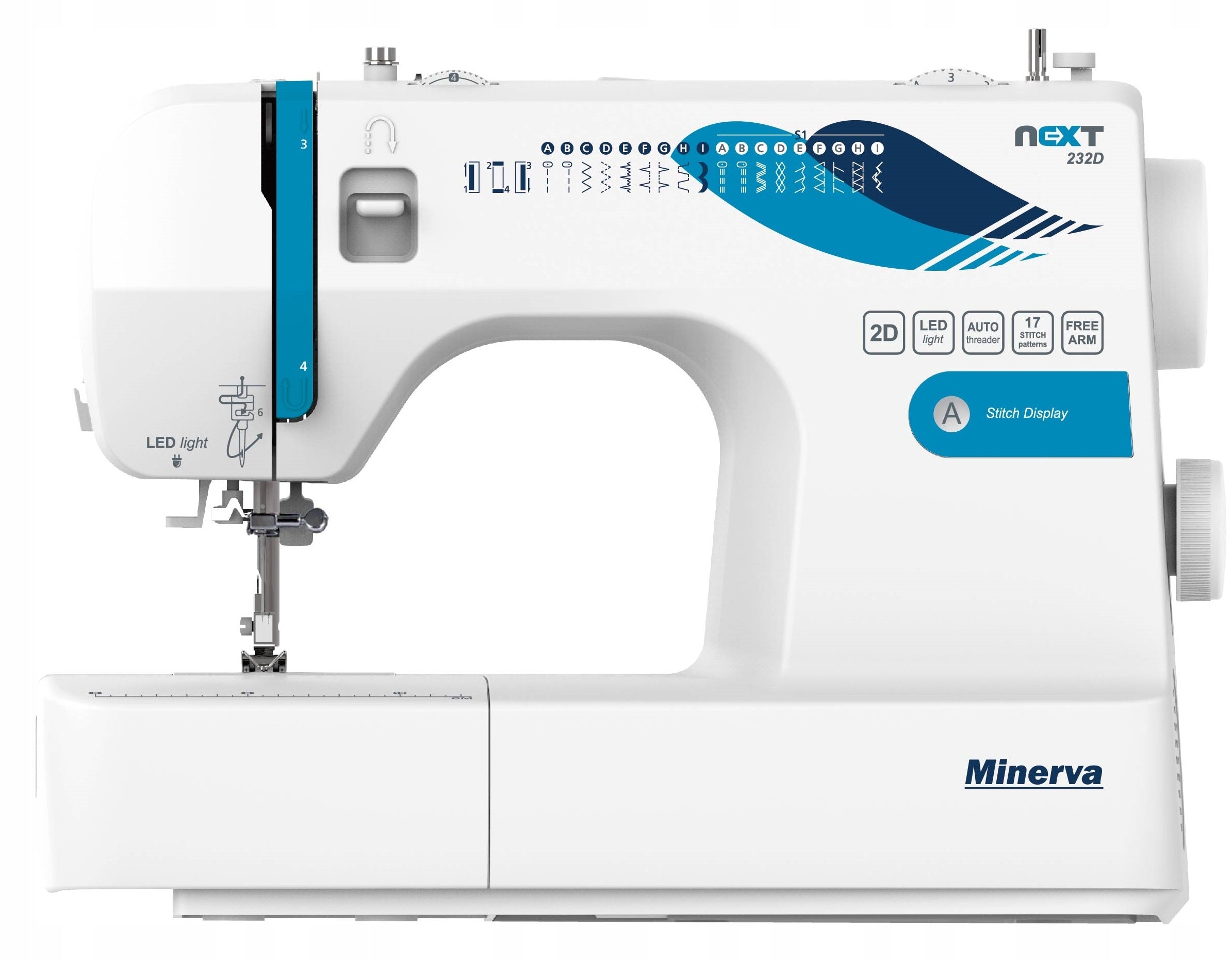Home sewing machine durable Minerva next 232d II