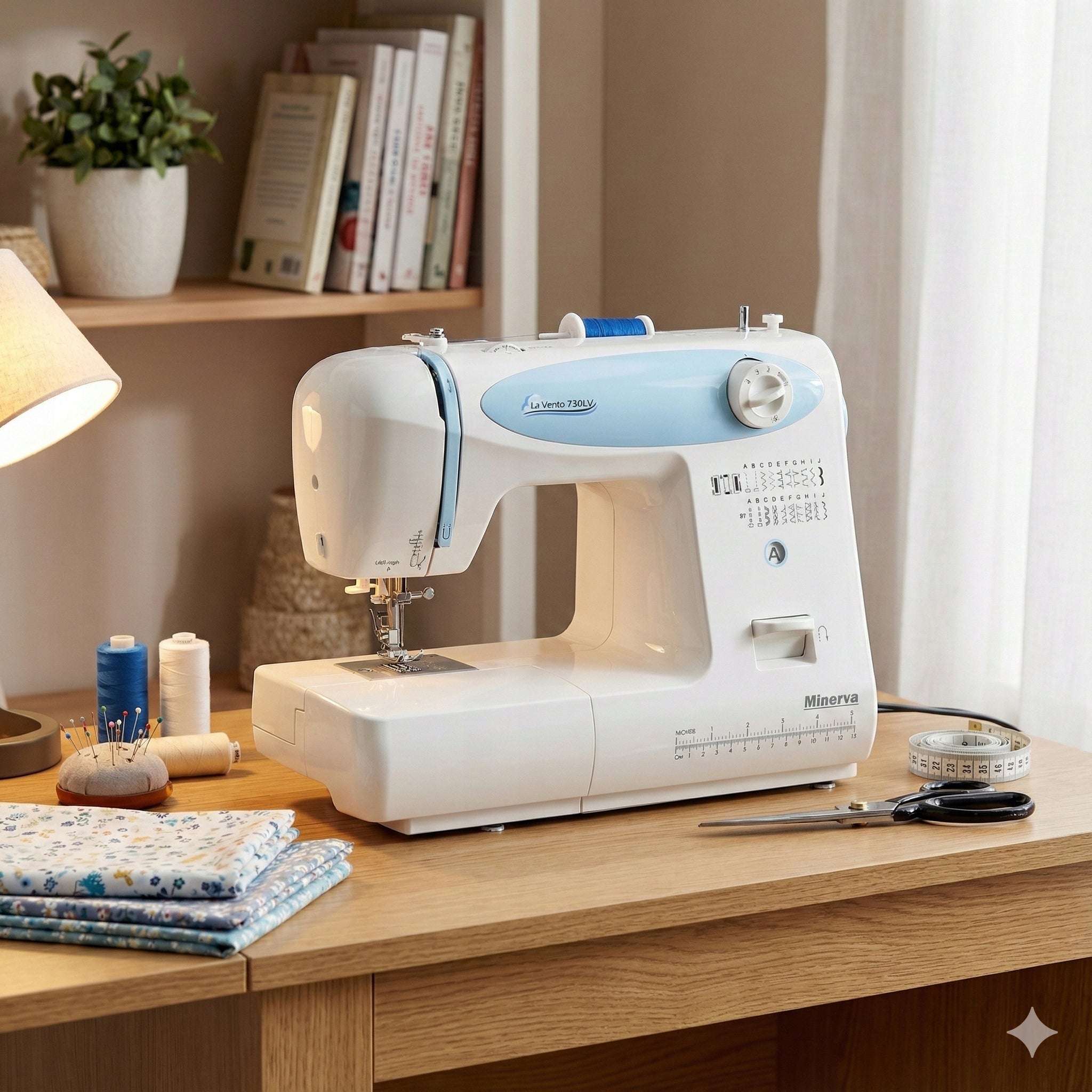 Home sewing machine mechanical 19 stitches Minerva LaVento 730LV Manufacturer code Minerva La Vento 730lv
