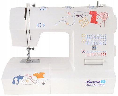 Home sewing machine mechanical simple durable Łucznik 555 LAURA Manufacturer code Laura 555