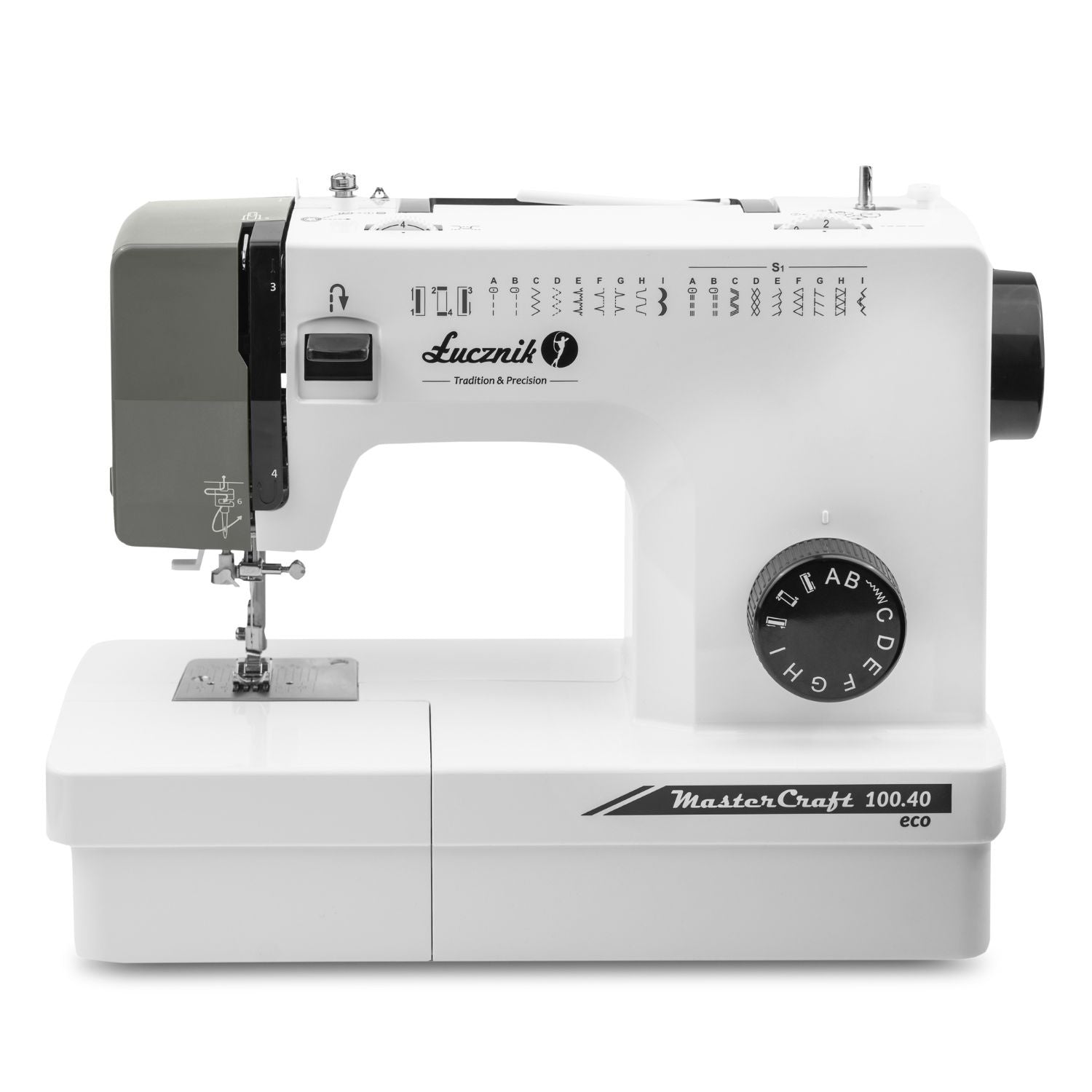 Home sewing machine metal body Łucznik Master Craft 100.40 eco Brand Łucznik