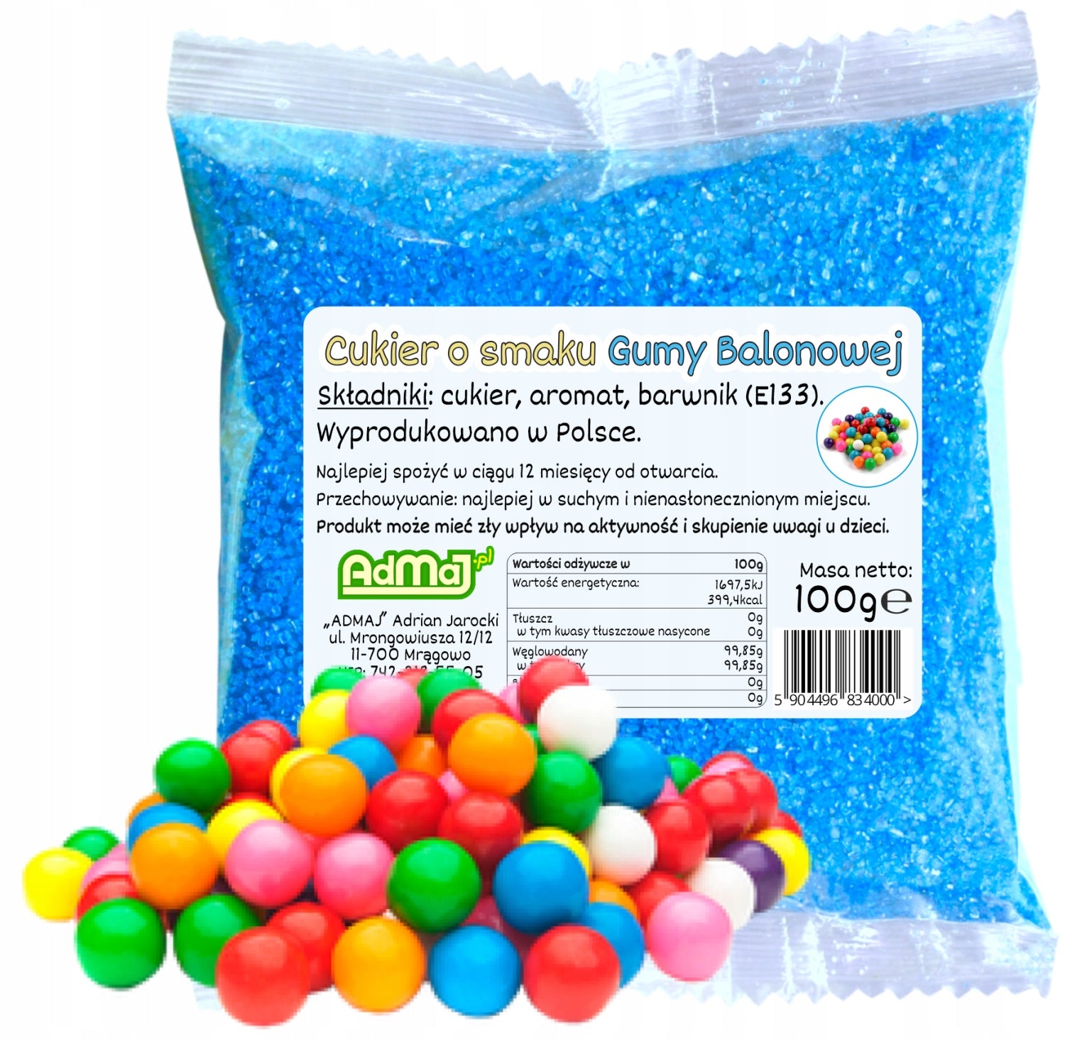 Homemade Cotton Candy Machine Cotton Candy Making Machine + Sugar 2x 100g Manufacturer code MASZYNA DO WATY-CUKIER-SET2-100G-SASZ