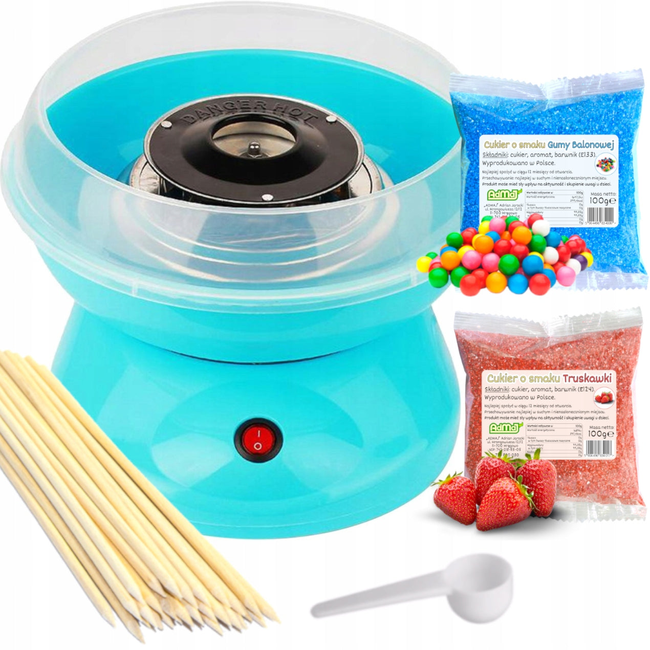 Homemade Cotton Candy Machine Cotton Candy Making Machine + Sugar 2x 100g