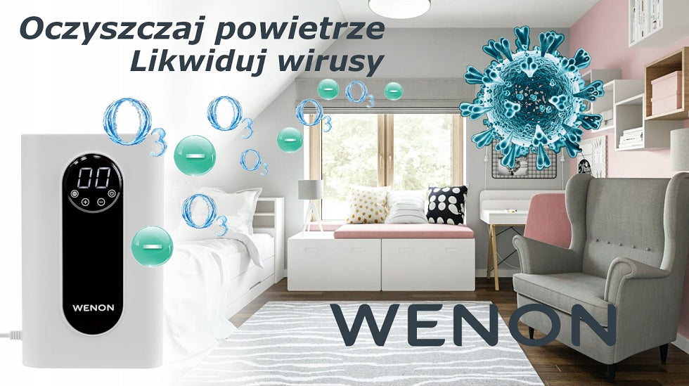 Homemade Food Air Ozonator Wenon MF308 1000mg with Ionization Function Medical device no