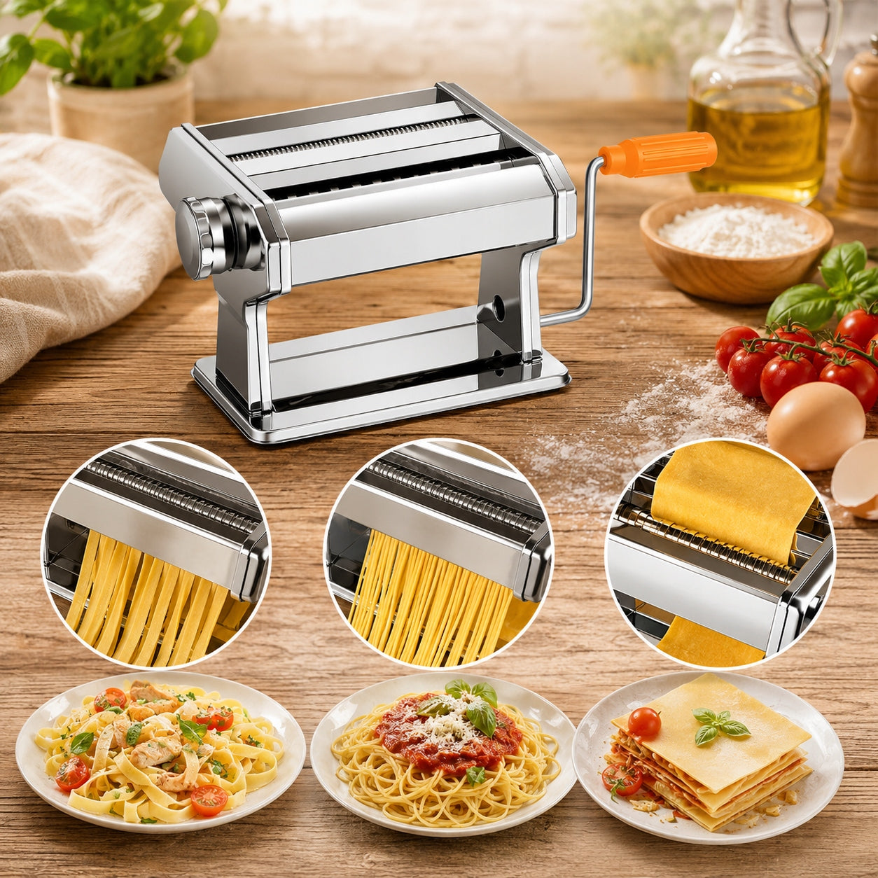 Homemade Pasta Hand Machine Dumpling Cakes Stainless Steel Packaging status original