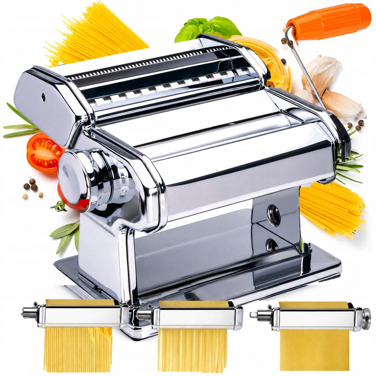 Homemade Pasta Hand Machine Dumpling Cakes Stainless Steel