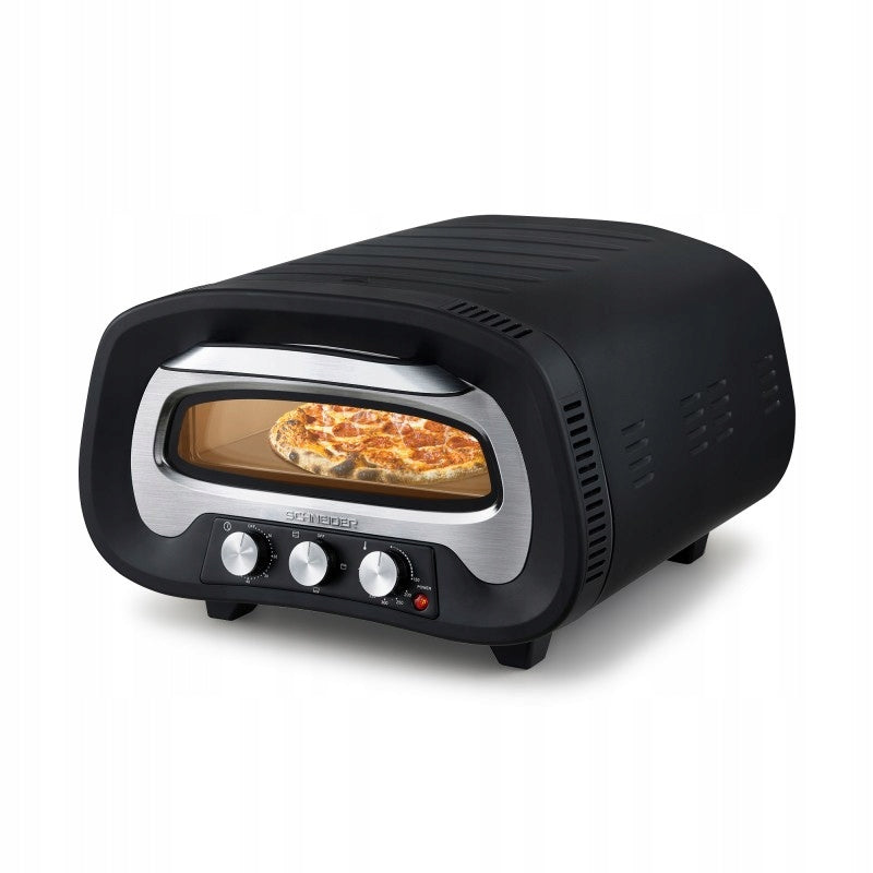 Homemade pizza oven 430°C 2200W Schneider Pierre de Feu Black