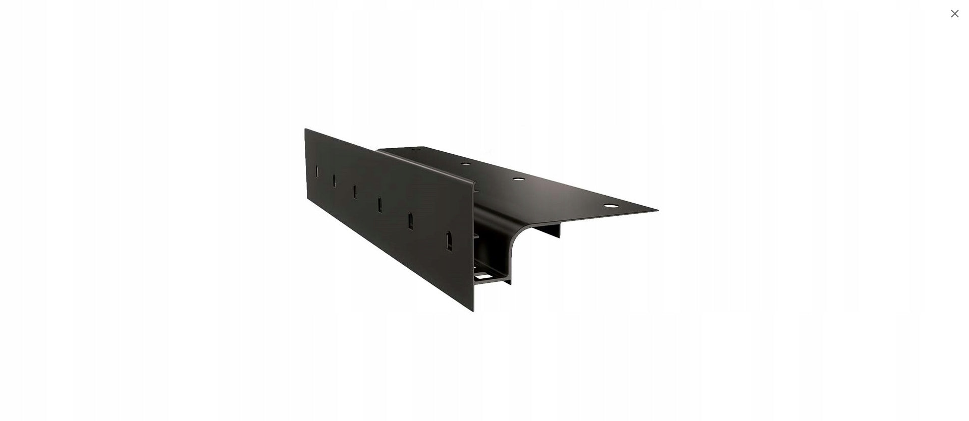 Hood profile Renoplast W30 for ventilated terraces Graphite (RAL7024)